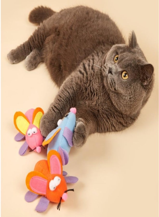 BohoBark Interactive Mouse Cat Toy - Soft Fabric Pet Toy for Kittens & Cats (Multicolor - Image 5
